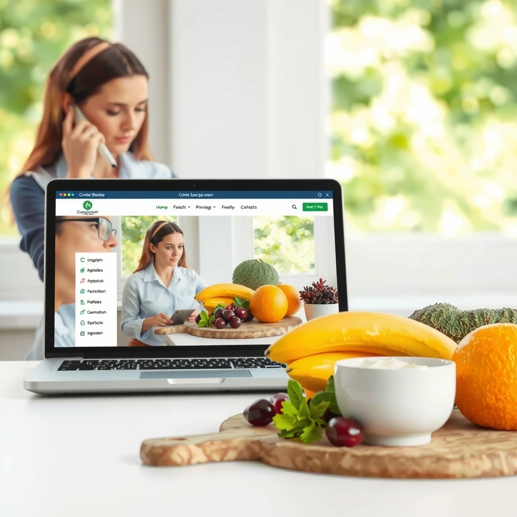 Online Beratung am Laptop